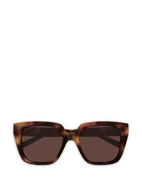 Gucci Eyewear geometric-frame logo sunglasses