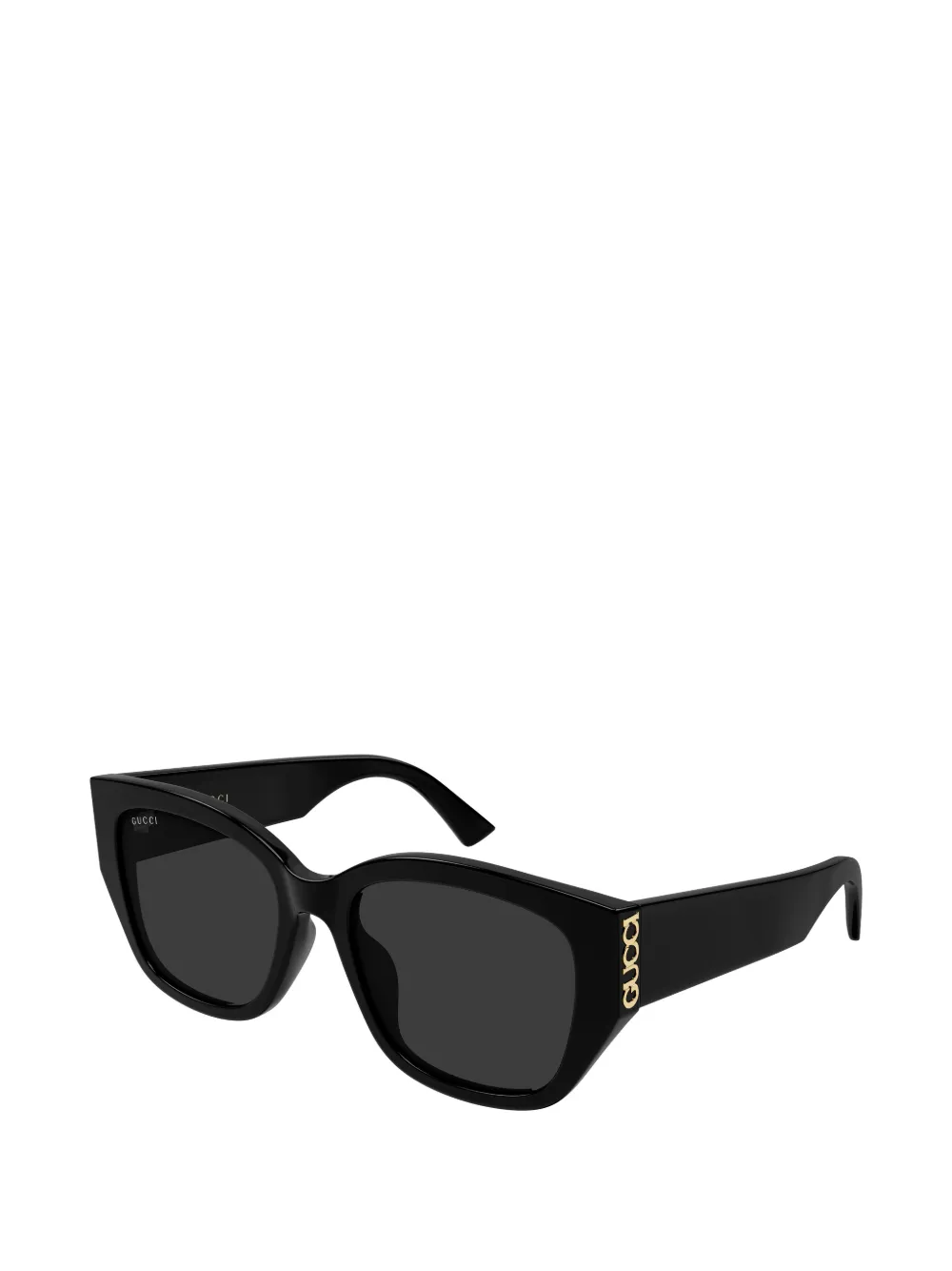 Gucci Eyewear Zonnebril met geometrisch montuur Zwart