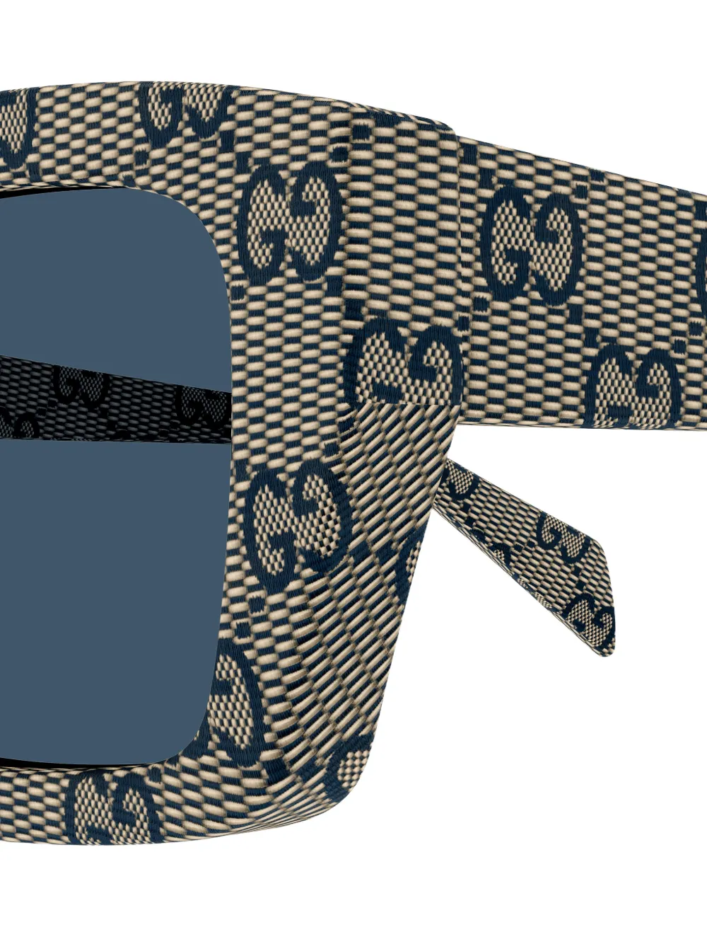  Gucci Eyewear Patterned Square-frame Sunglasses - Grey 