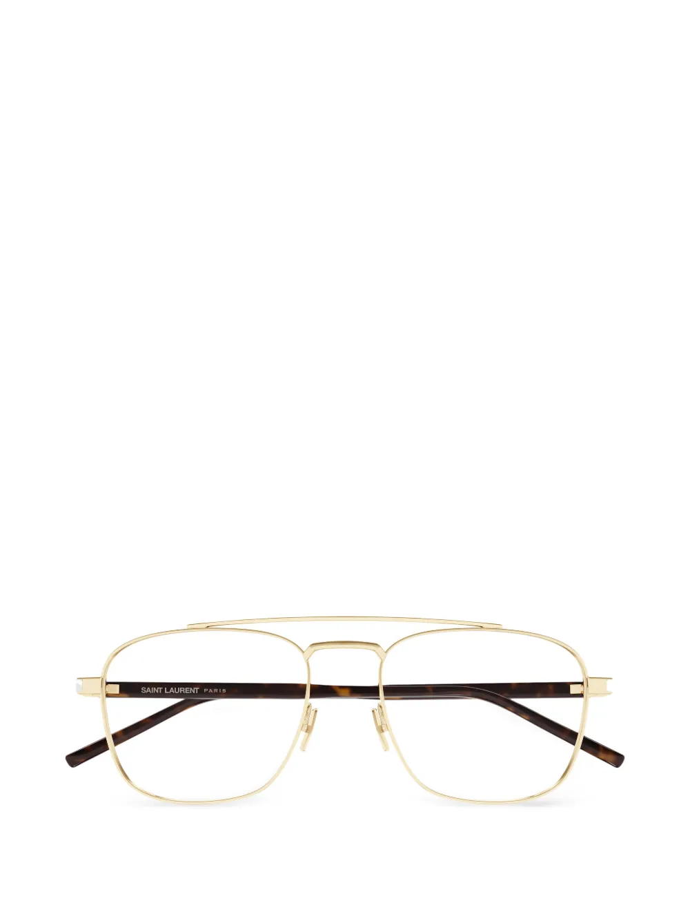 Saint Laurent Eyewear pilot-frame glasses - Oro