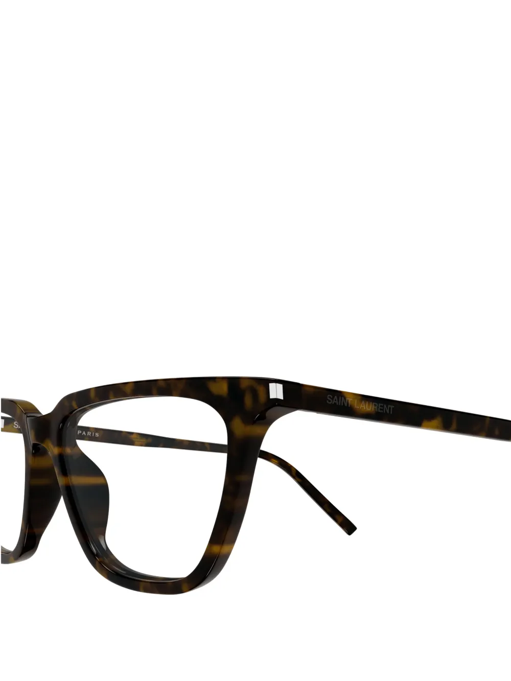 Saint Laurent Eyewear Bril met vierkant montuur Bruin