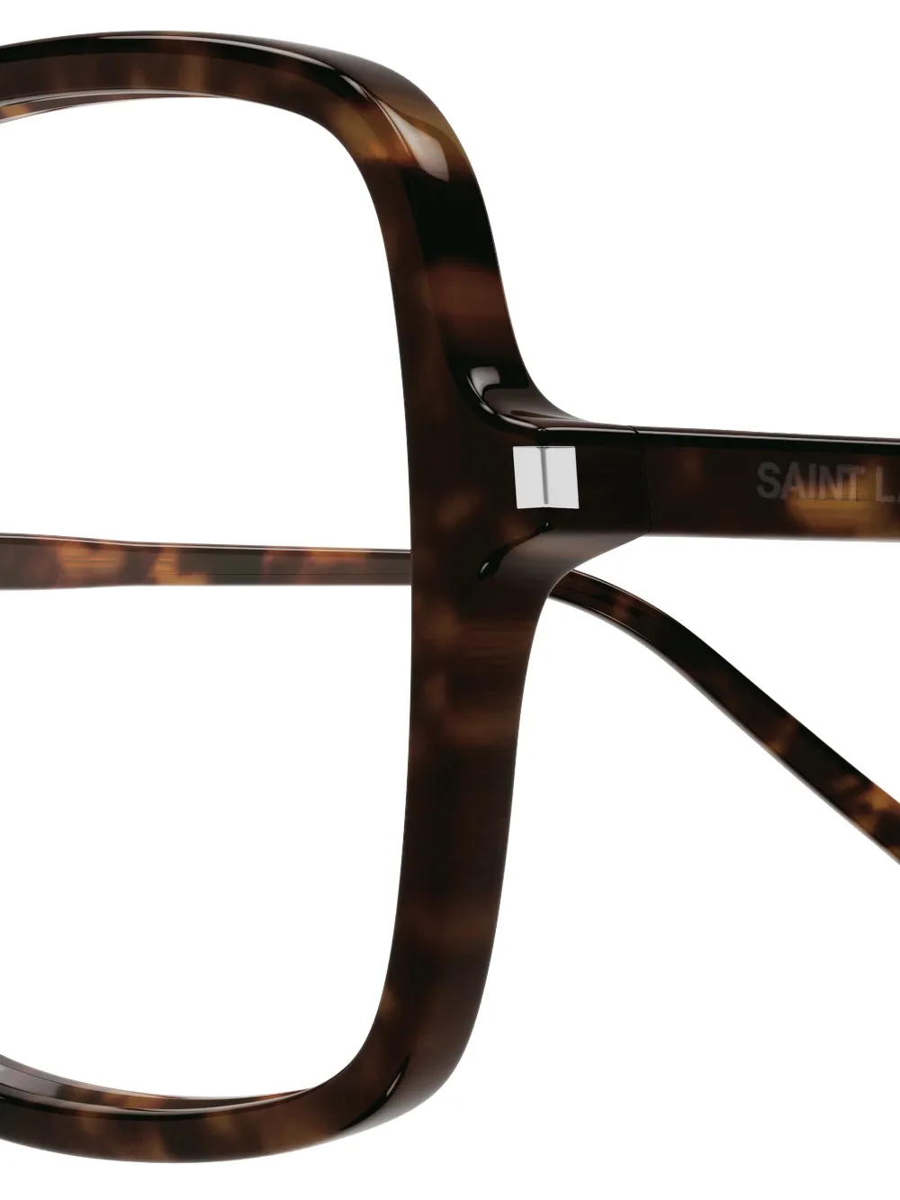 Saint Laurent Eyewear Bril met vierkant montuur Bruin