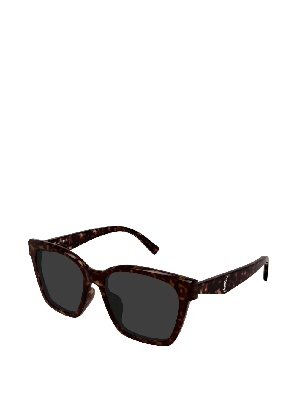 Saint Laurent Eyewear Zonnebril met schildpadschild-design Bruin