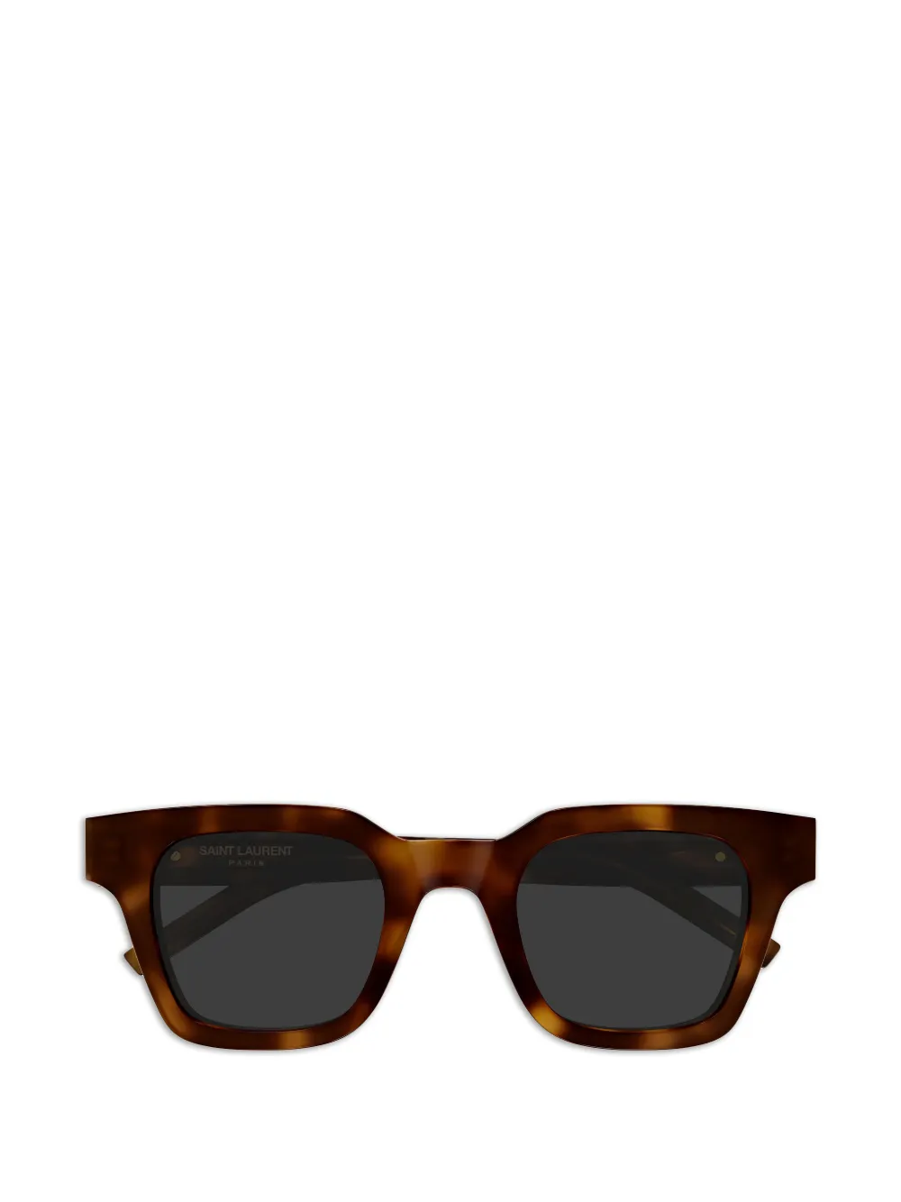 Saint Laurent Eyewear square-frame logo-plaque sunglasses - Marrone
