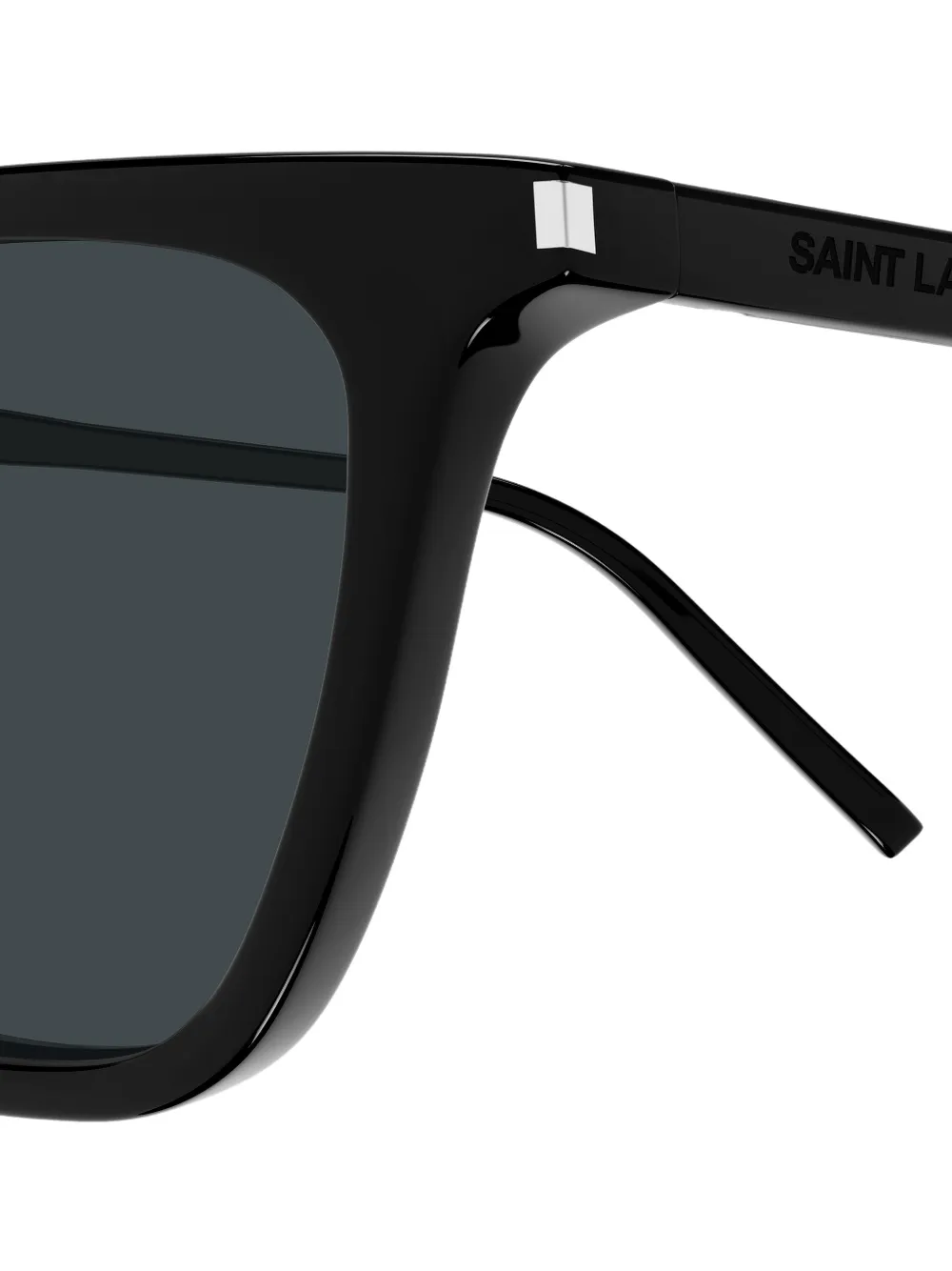Saint Laurent Eyewear Zonnebril met vierkant montuur Zwart