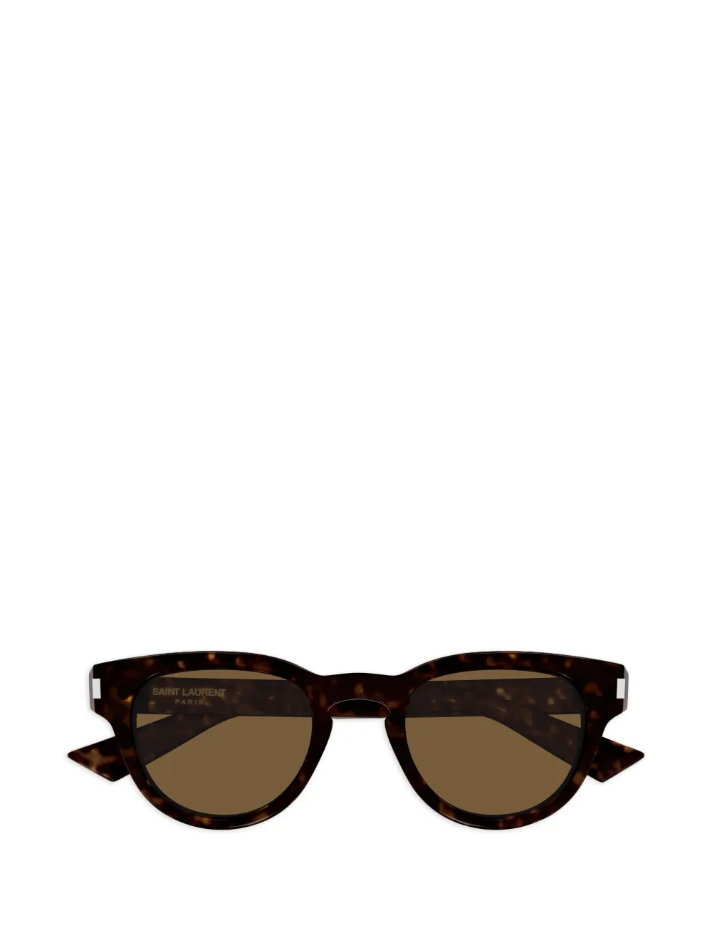 Saint Laurent Eyewear round-frame tortoiseshell sunglasses - Marrone