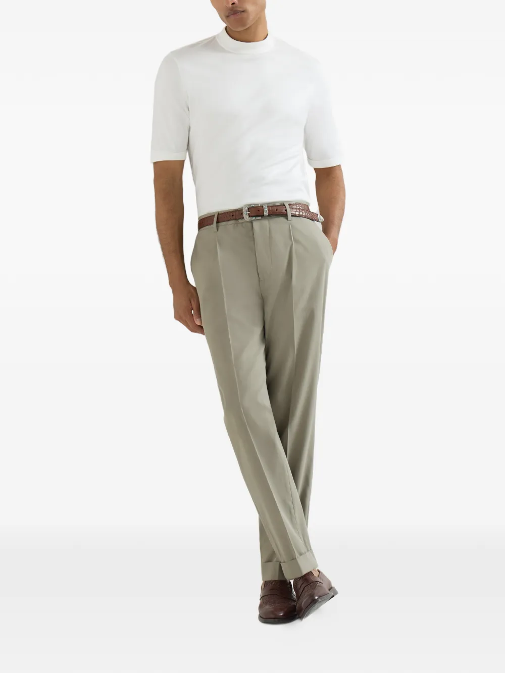 Brunello Cucinelli Geplooide broek Beige