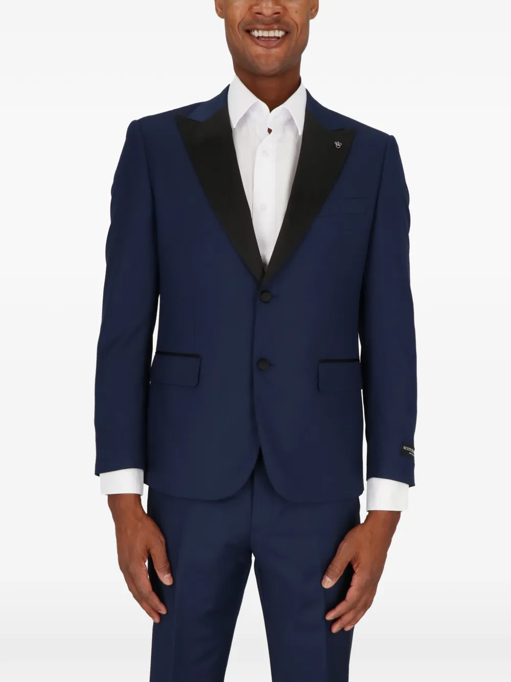 Scotch & Soda satin-lapels suits - Blu