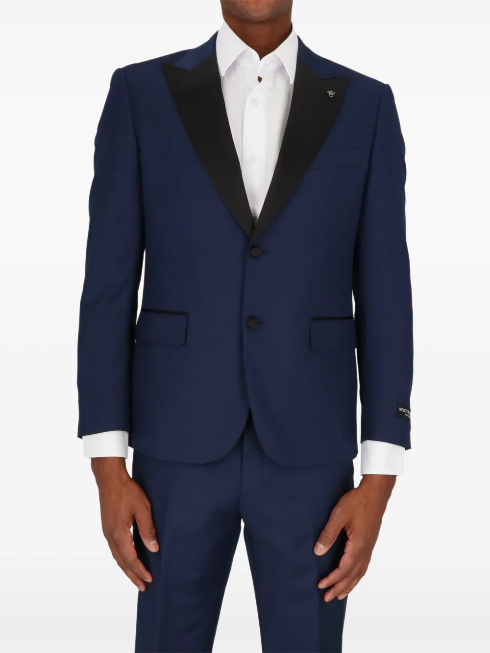 Scotch & Soda satin-lapels suits - Blu