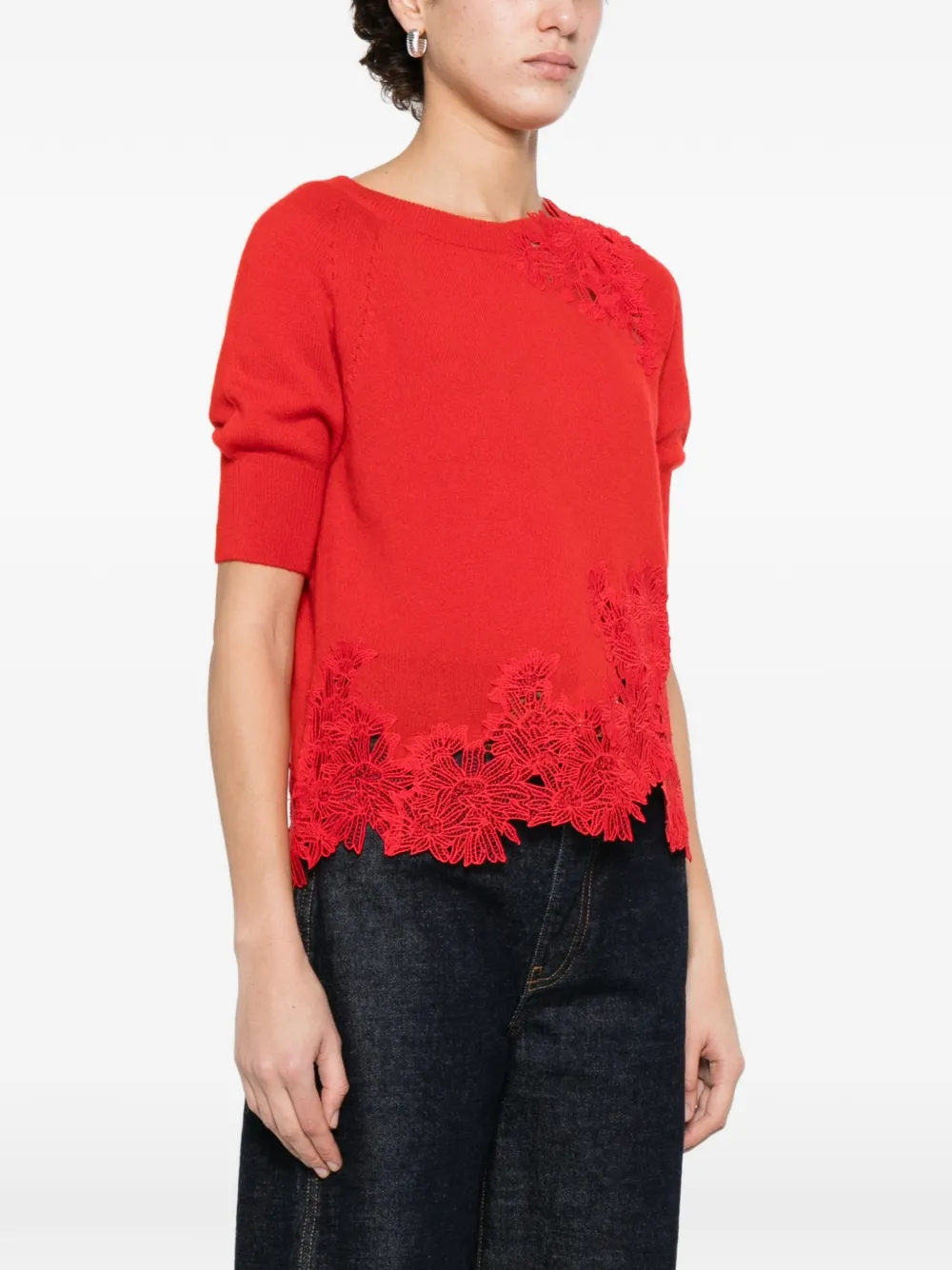 Floral-Lace Top