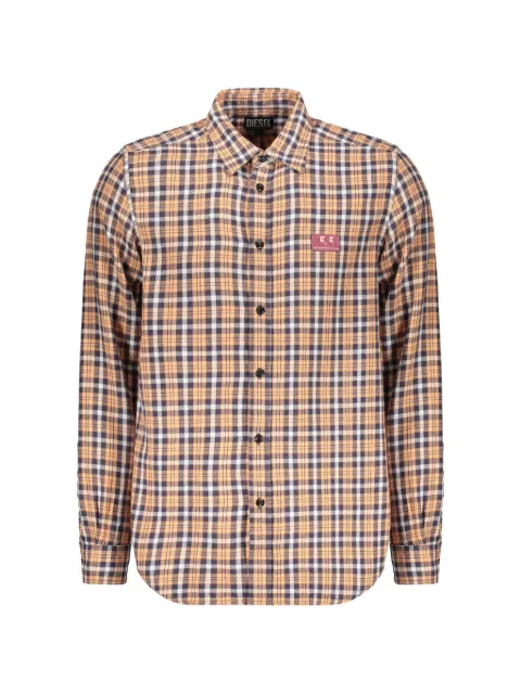 Diesel checked long-sleeve shirt