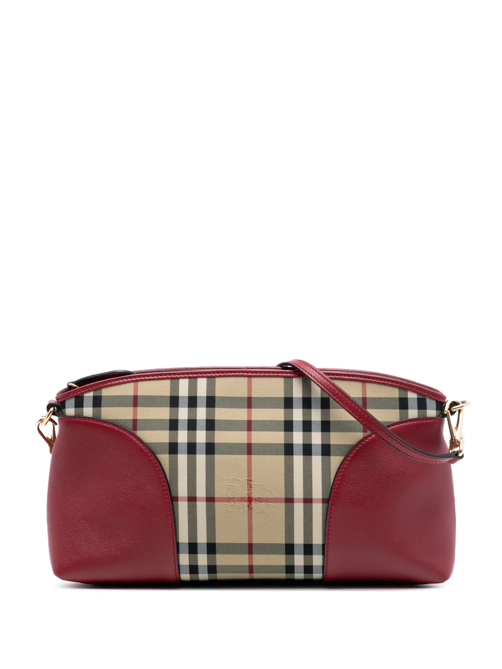 Burberry Pre-Owned 2012-2025 Haymarket Check Coated Canvas Chichester crossbody bag - Marrone