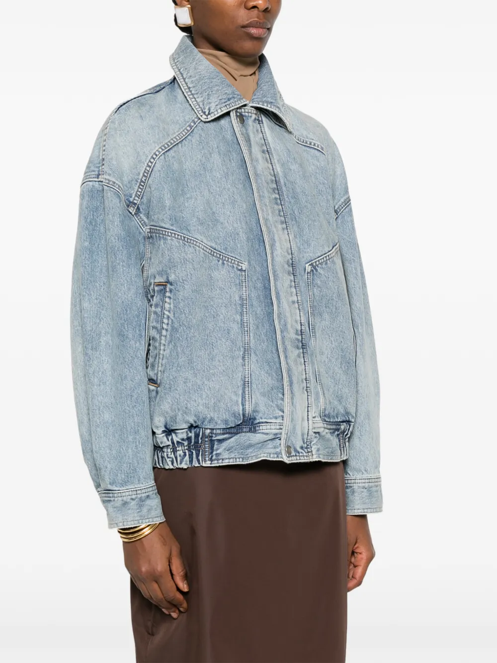  Saint Laurent Pocket Denim Jacket - Blue 