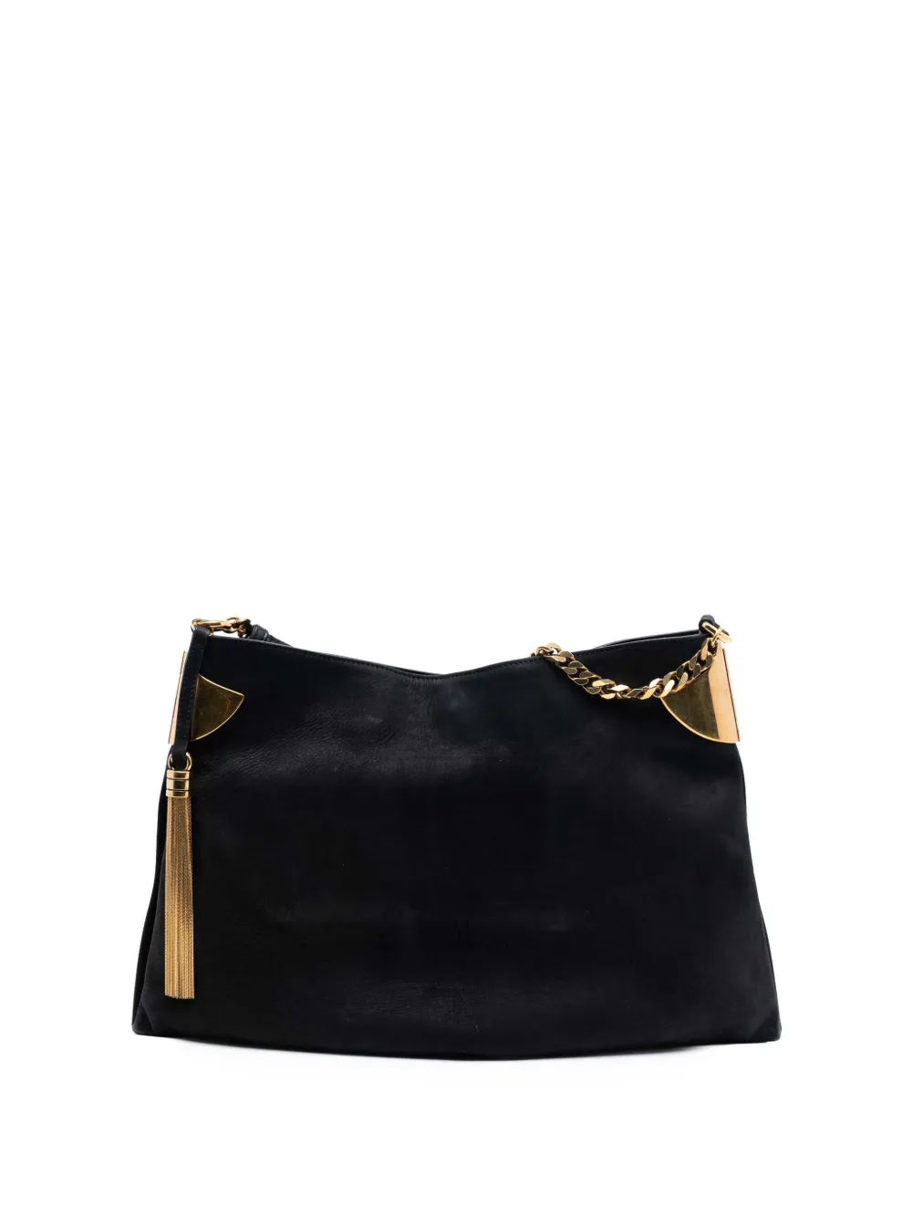 Gucci Pre-Owned Borsa a spalla 1970 media in nubuck 2000-2015 - Nero