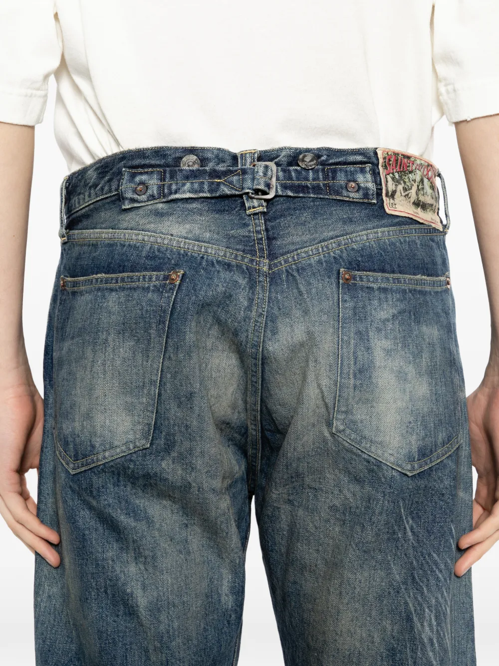 SAINT MXXXXXX Katoenen jeans Blauw
