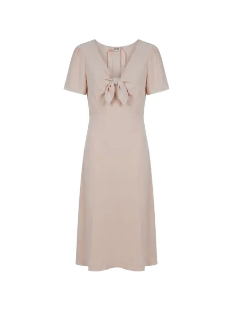 Nº21 bow-detail short-sleeve midi dress