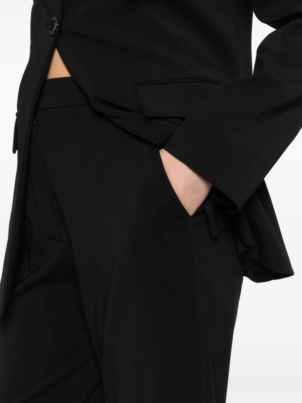 Patrizia Pepe Cropped broek Zwart