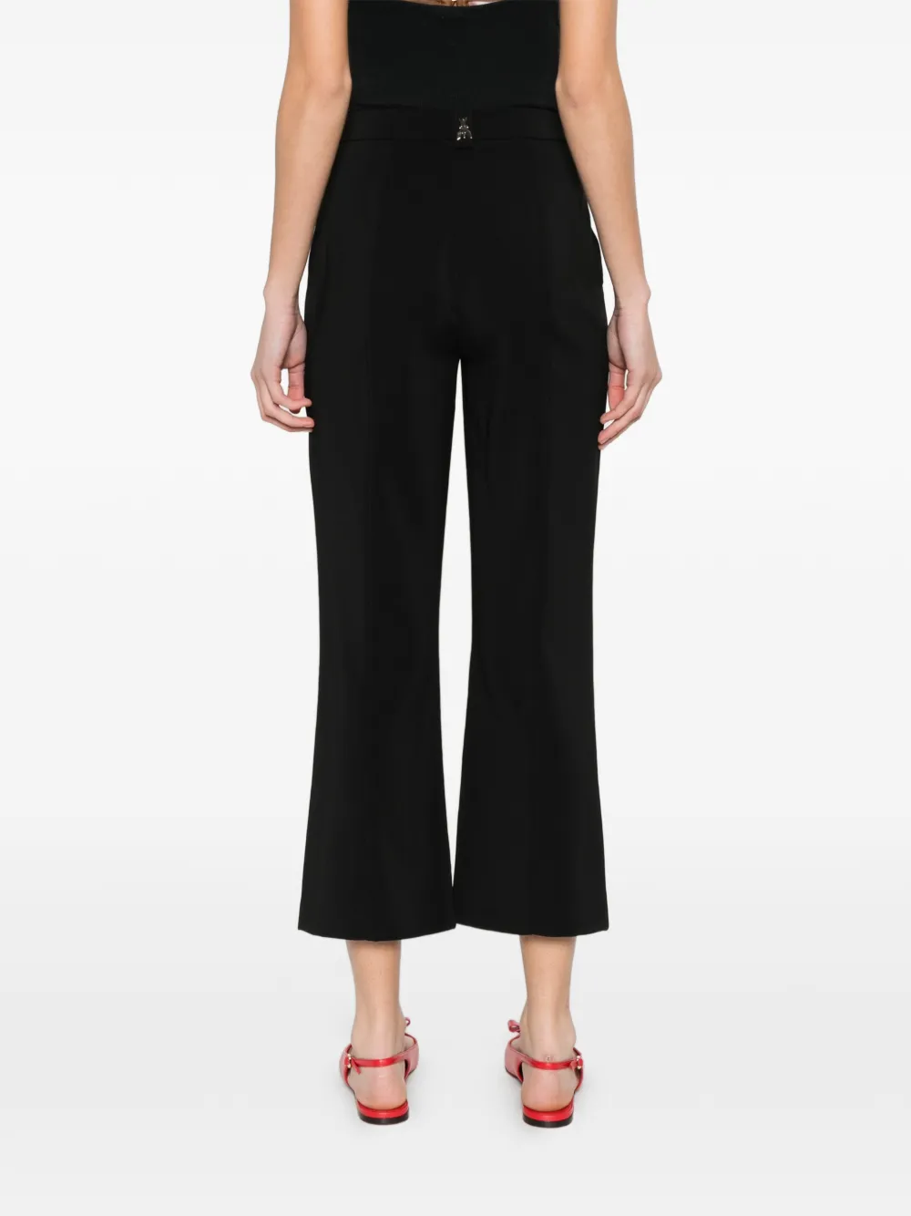 Patrizia Pepe Cropped broek Zwart