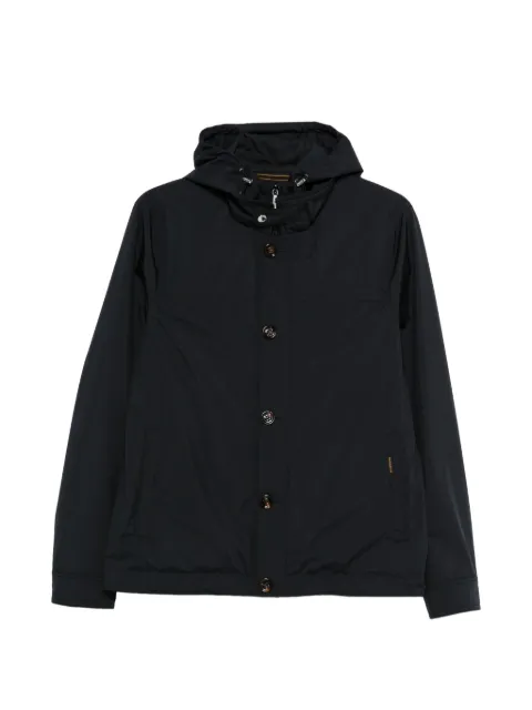 Moorer hooded button jacket