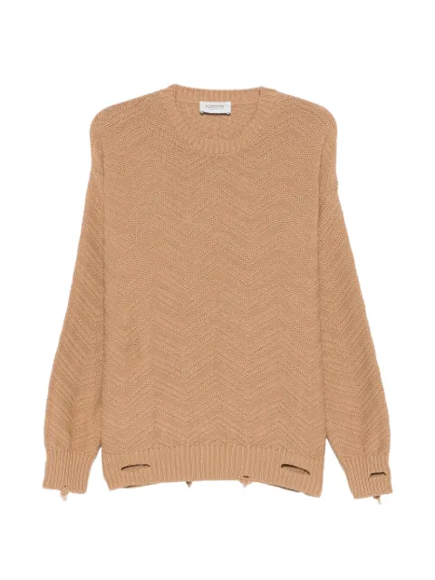 Laneus zigzag knit sweater