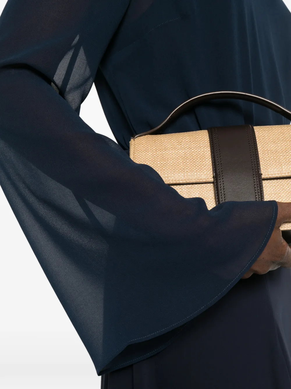 P.A.R.O.S.H. Maxi-jurk met ronde hals Blauw
