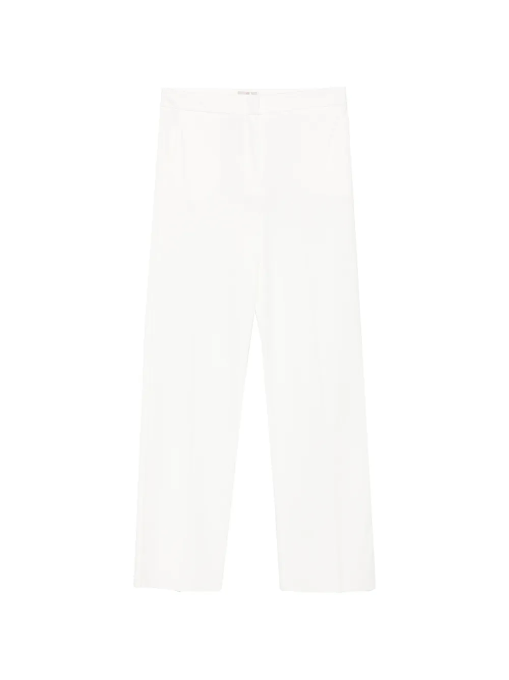 Marella Palace pressed-crease wide-leg trousers - Bianco