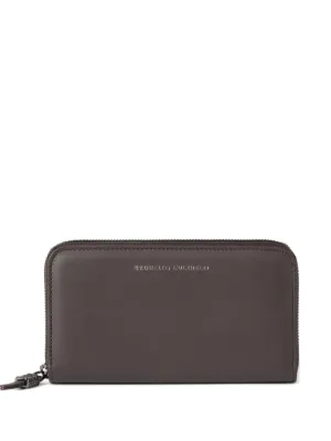 Prada Large Leather Wallet | Black | FARFETCH
