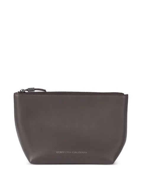 Brunello Cucinelli cartera con cierre brillante