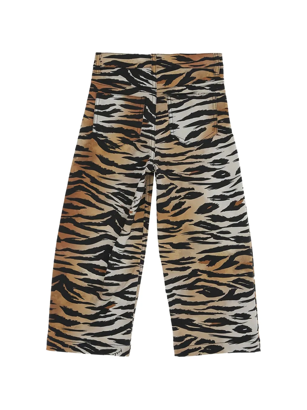 Pinko Kids Broek met tijgerprint Bruin