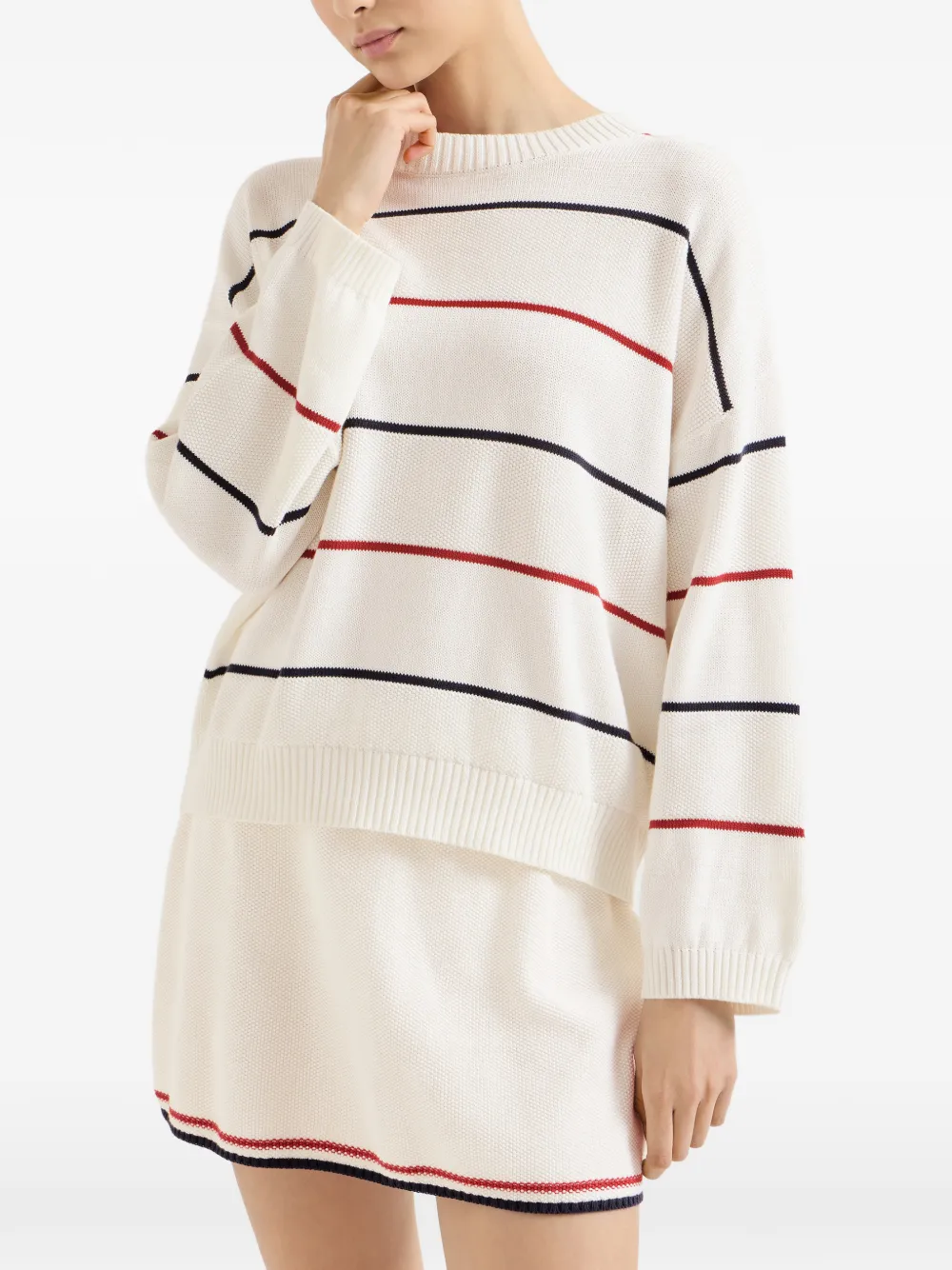  Brunello Cucinelli Jersey A Rayas - Neutro 