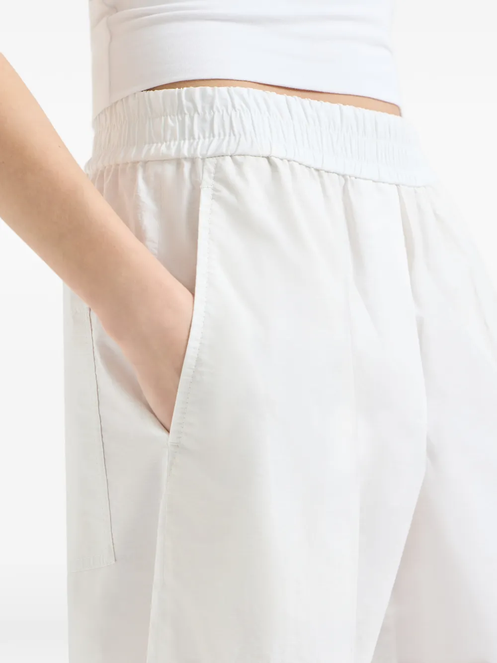 Brunello Cucinelli Katoenen palazzo broek Wit