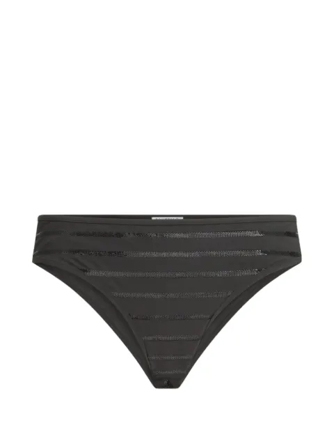 Brunello Cucinelli bikini bottom con detalle de rayas Monili