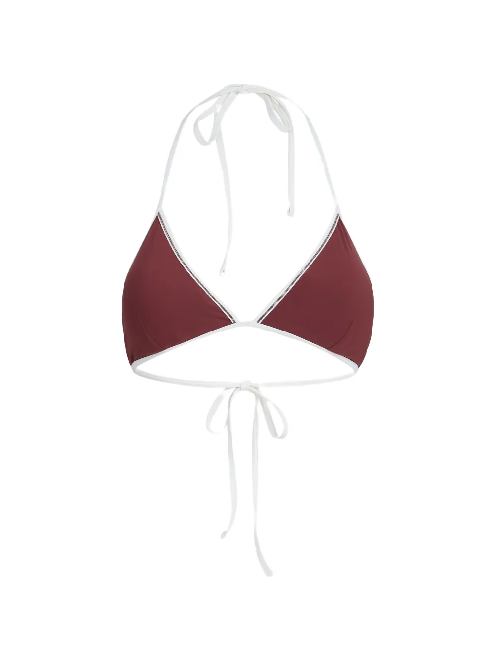Brunello Cucinelli Top bikini Monili - Rosso