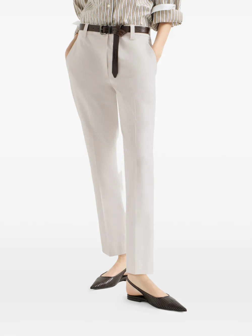 Brunello Cucinelli Twill broek Beige
