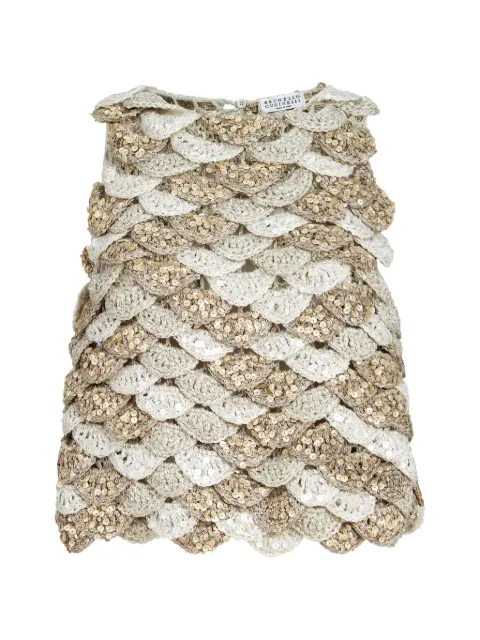 Brunello Cucinelli Dazzling shell Opera top
