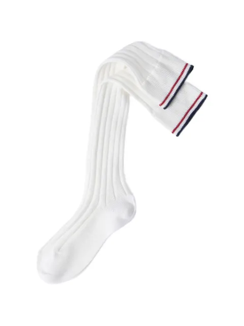 Brunello Cucinelli cotton rib knit socks with stripes