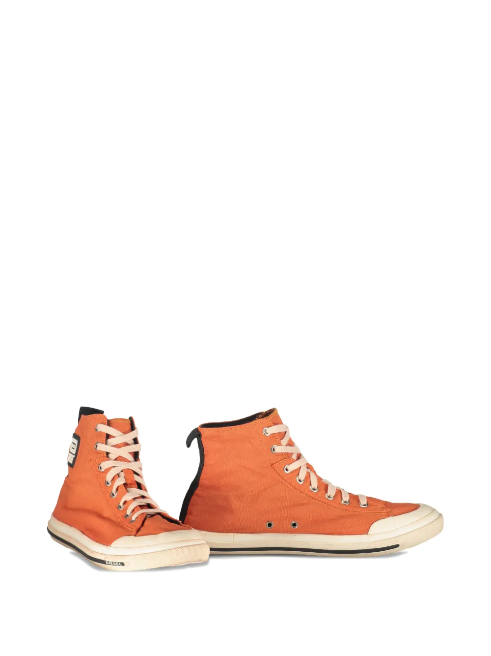 Diesel high-top logo sneakers Oranje