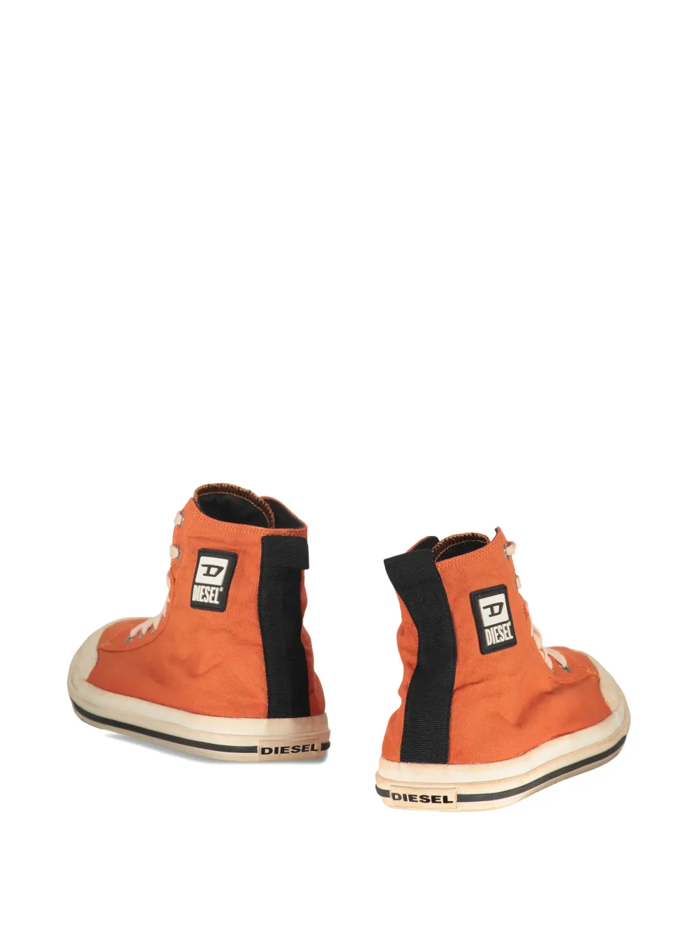 Diesel high-top logo sneakers Oranje