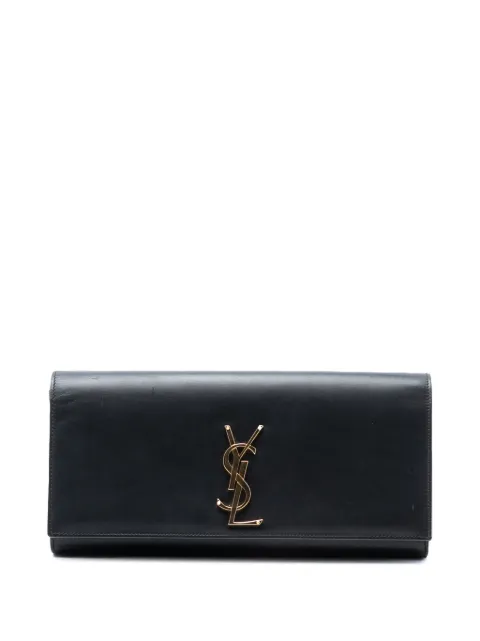 Saint Laurent Pre-Owned Cassandre clutch i læder med monogram fra 2013