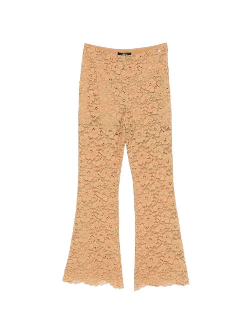 TWINSET floral-lace trousers - Nude