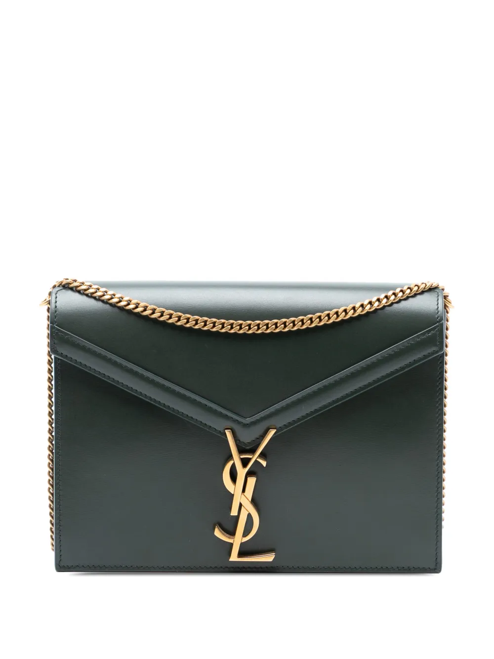Saint Laurent Pre-Owned 2018 Smooth Calfskin Monogram Cassandra Clasp Bag shoulder bag - Verde