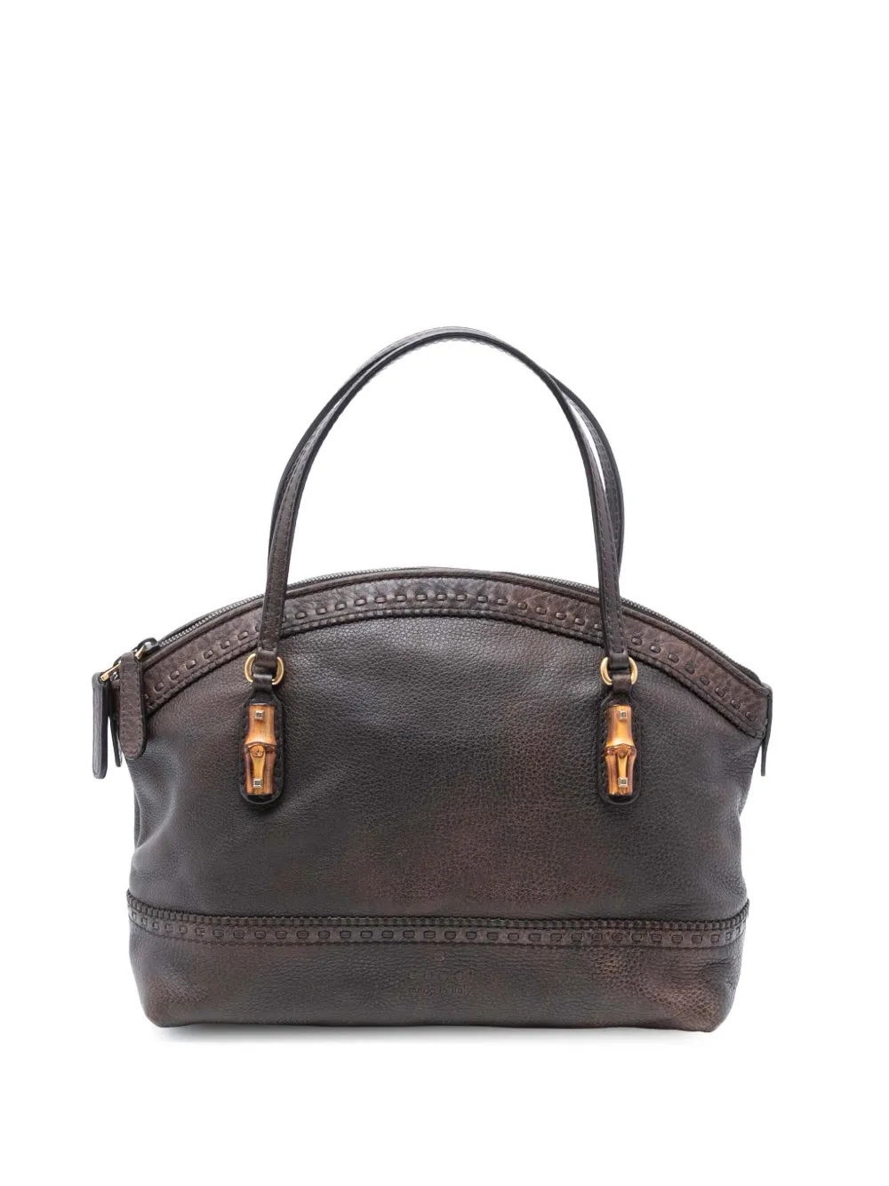 Gucci Pre-Owned 2000-2015 Leather Laidback Crafty handbag - Marrone