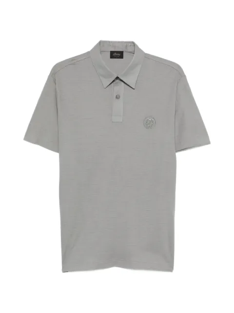 Brioni logo-embroidered polo shirt