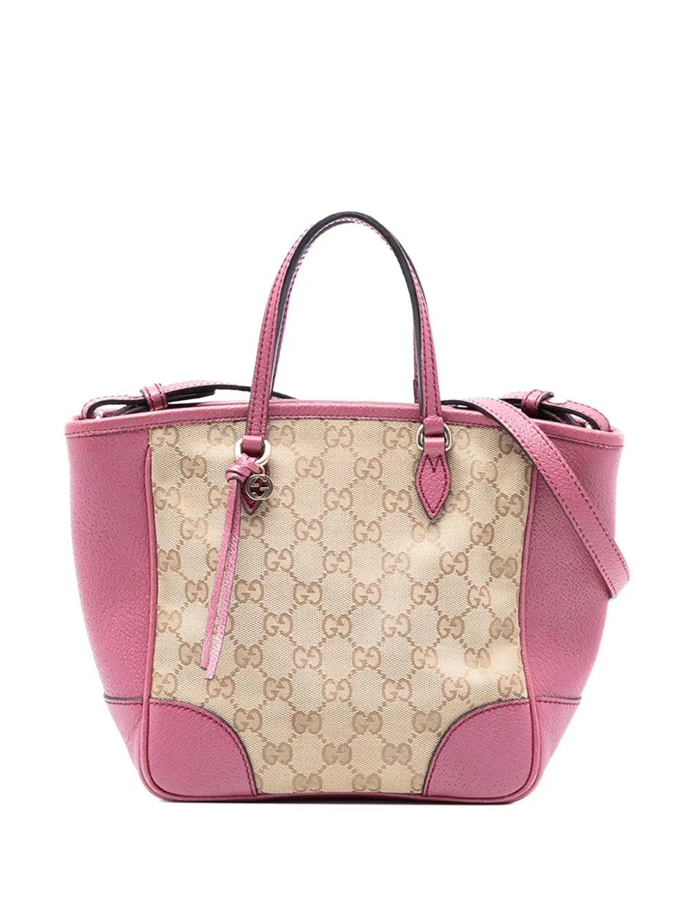 Gucci Pre-Owned 2016-2025 Small GG Canvas Bree satchel - Marrone