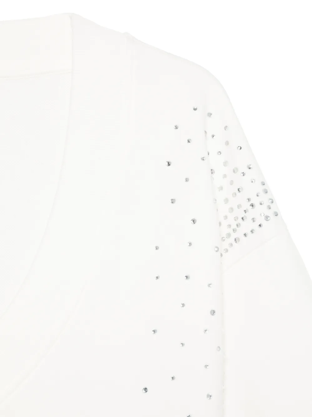  Patrizia Pepe Crystal-embellishment Sweatshirt - White 
