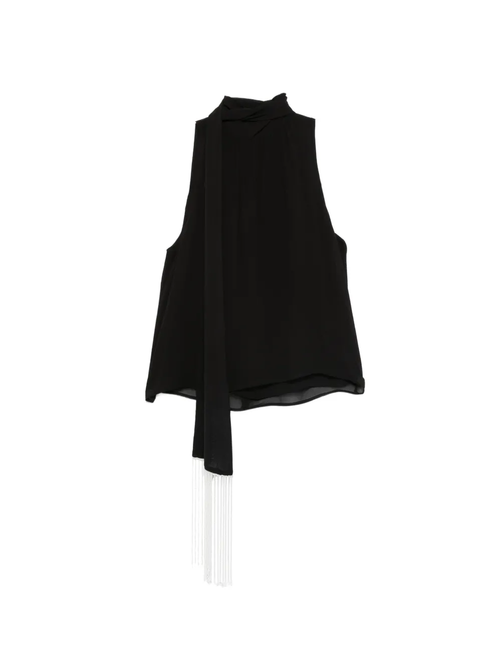 Patrizia Pepe tie-detail blouse - Nero