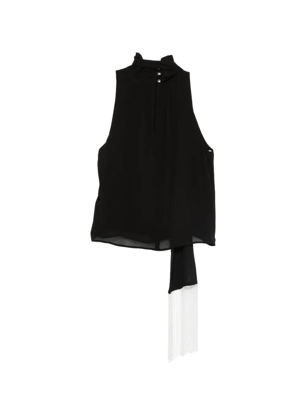 Patrizia Pepe Blouse met strikdetail Zwart