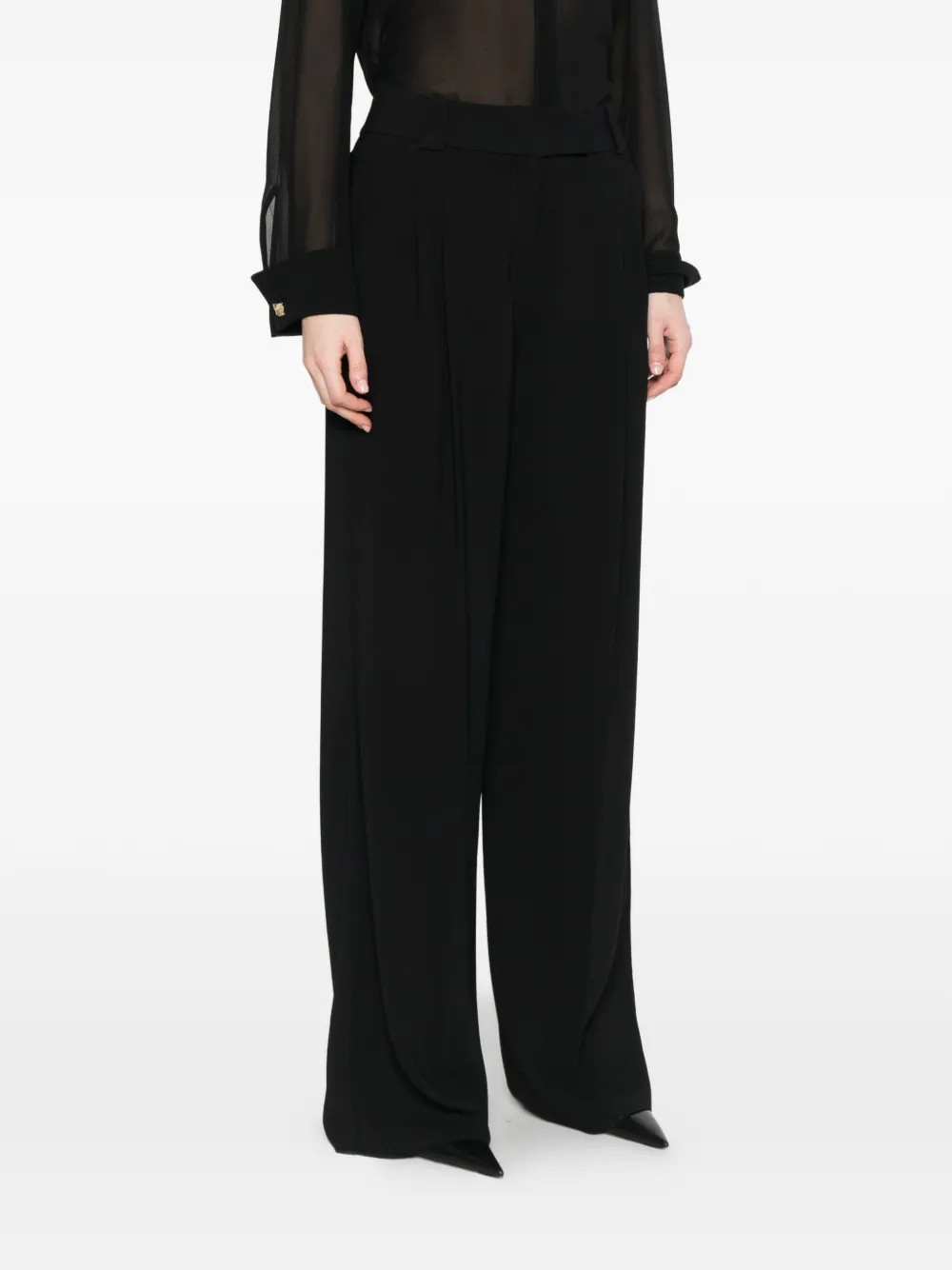  Marella Tairone Wide-leg Trousers - Black 