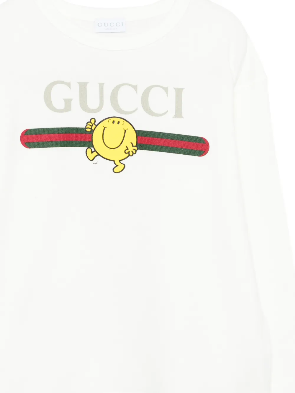 Gucci Kids MR. MEN™ LITTLE MISS™ sweater met ronde hals Wit