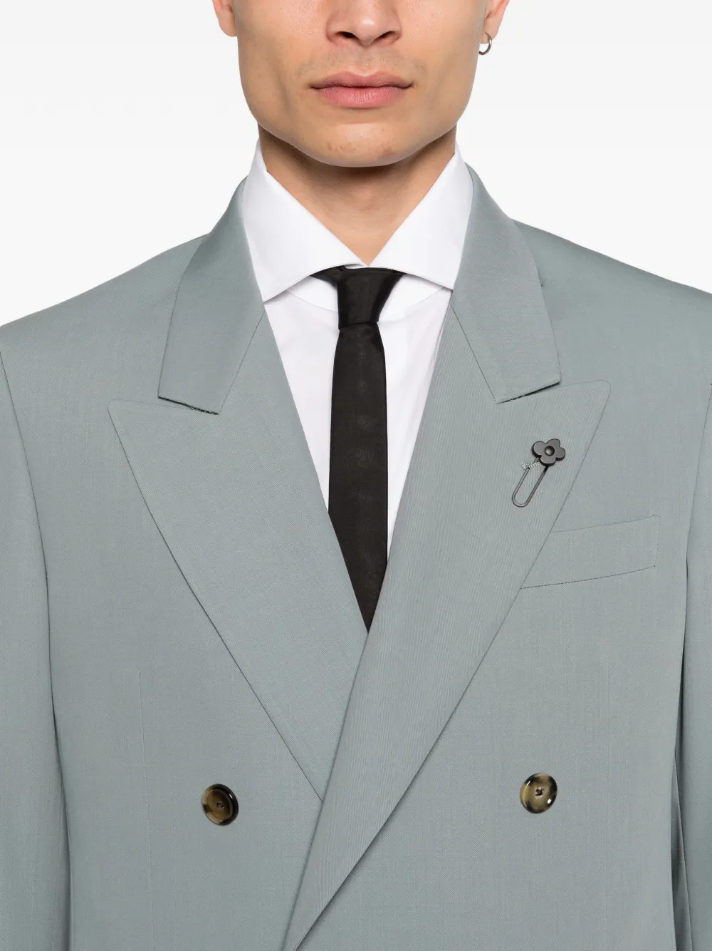 Lardini Blazer met dubbele rij knopen Blauw